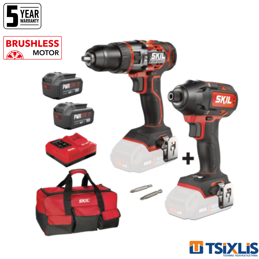 Set Impact Drill Driver 3070CA Impact Driver 3230CA Battery 2x5