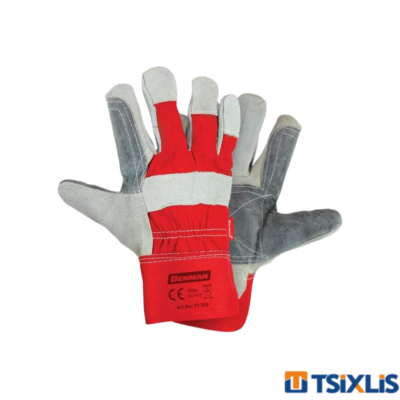 Γάντια από Δέρμα και Ύφασμα Ενισχυμένα BENMAN No. XL | 10'' - (77305)