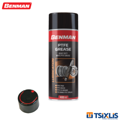 Spray Λευκό Γράσο Με Τεφλόν BENMAN 400ml - (28580)