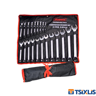 Σετ 18 Γερμανοπολύγωνα Κλειδιά 6-24mm BENMAN - (70144)