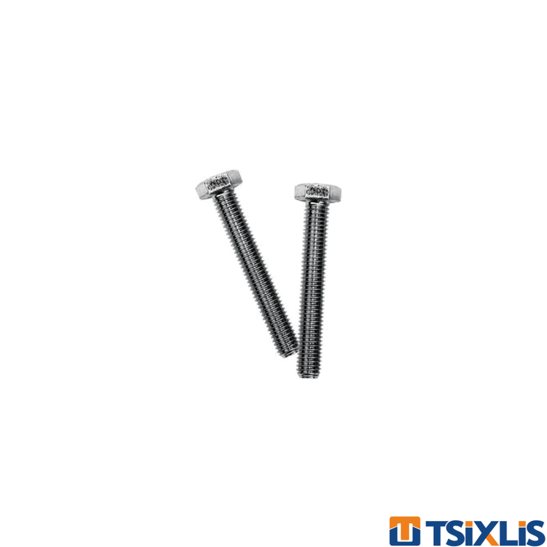 Βίδα Εξάγωνη Γαλβανιζέ Ολόπαση F.F. GROUP - 12mm (DIN933)