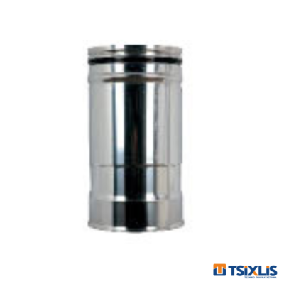 Μπουρί Σόμπας INOX Φ130 - 0,25m x 0,4mm