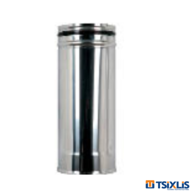 Μπουρί Σόμπας INOX Φ150 - 0,50m x 0,4mm