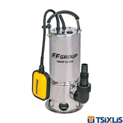 Υποβρύχια Αντλία F.F. GROUP Ακάθαρτων Υδάτων INOX 1100W DWSP 1100X - (43481)