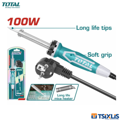Ηλεκτρικό Κολλητήρι TOTAL 100W - (TET10006)