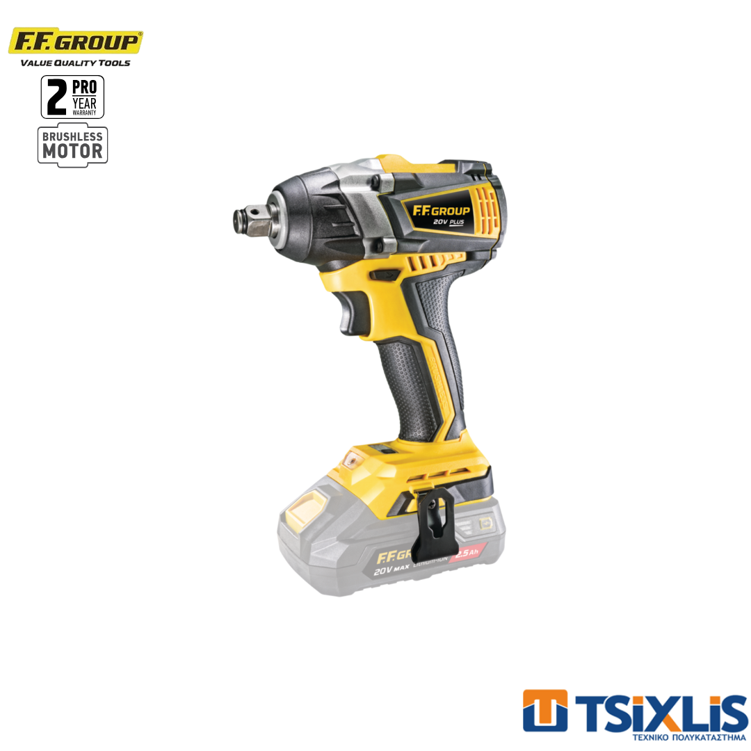 Μπουλονόκλειδο Μπαταρίας F.F.GROUP 20V/300Nm CIW 300BL PLUS SOLO - (43201)
