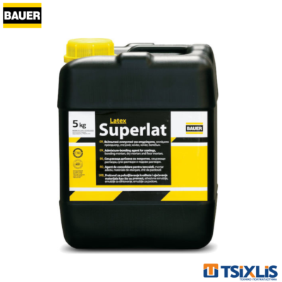 Βελτιωτικό Κονιαμάτων BAUER SUPERLAT LATEX Λευκό 5kg