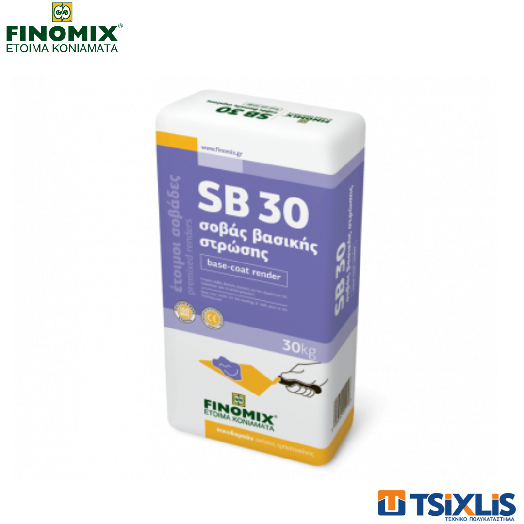 Ρητινούχος Σοβάς Βασικής Στρώσης FINOMIX SB-30 30Kg