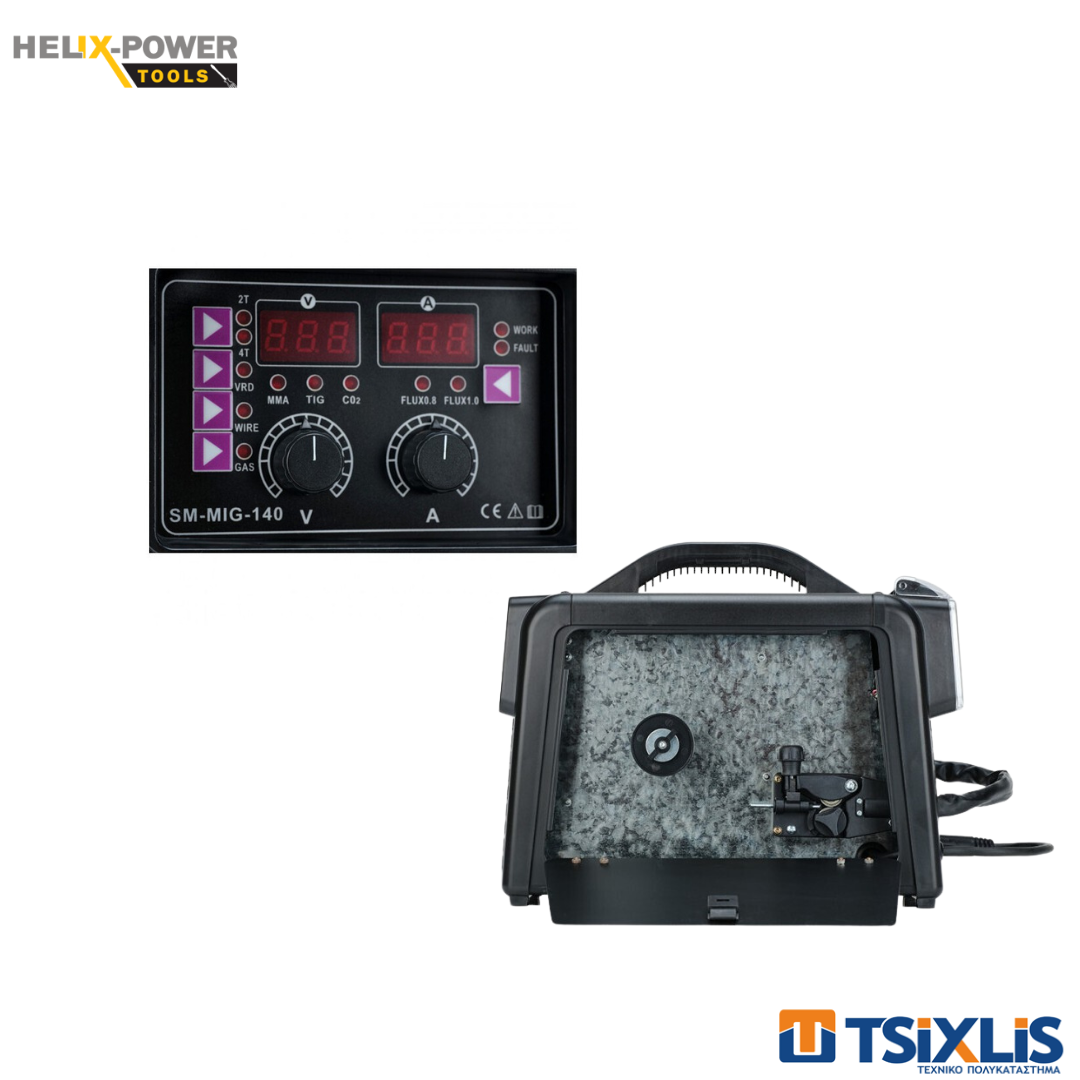 Ηλεκτροσυγκόλληση HELIX POWER Synergy S-MINI MIG 140A