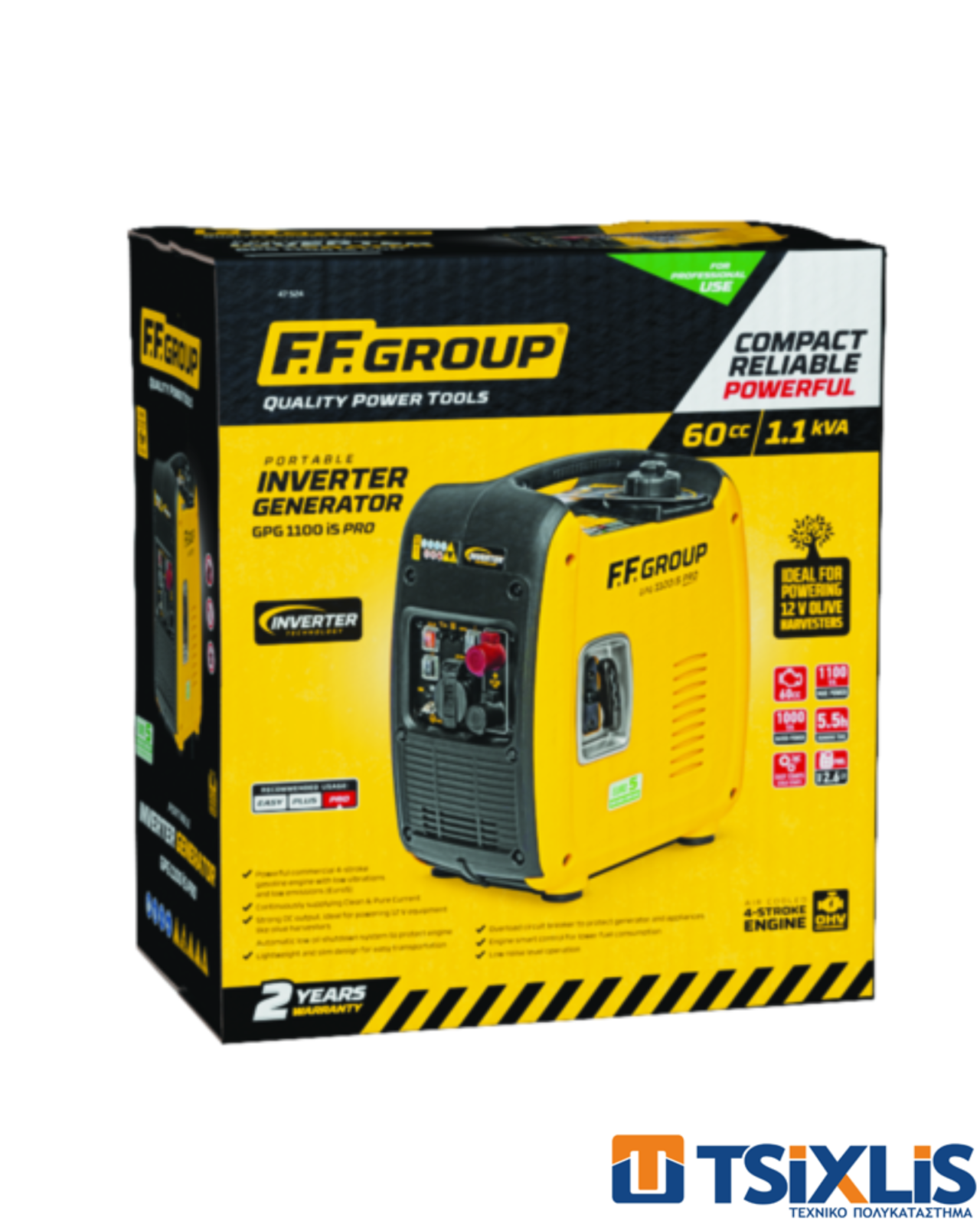 Ηλεκτρογεννήτρια Βενζίνης F.F. GROUP GPG 1100iS PRO (47524)