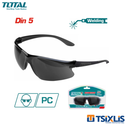 Γυαλιά Ηλεκτροσυγκόλλησης TOTAL Din5 - (TSP307)