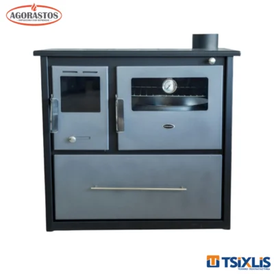 Σόμπα Ξύλου Ατσάλινη Με Φούρνο 9,5Kw - ΣΑ270