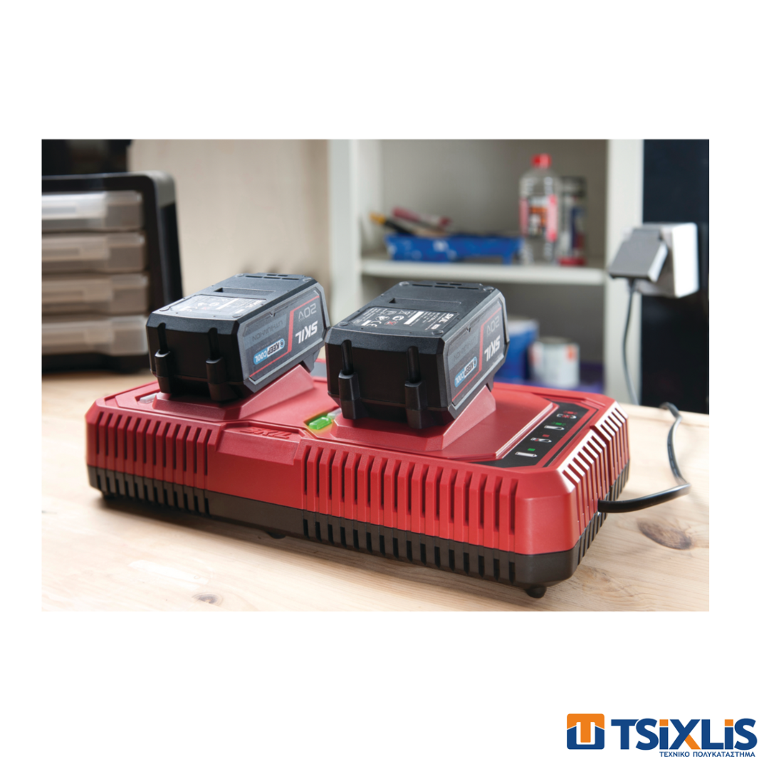 Ταχυφορτιστής Μπαταρίας Δύο Θέσεων 230v | 50Hz Skil - (CR1E3127AA)
