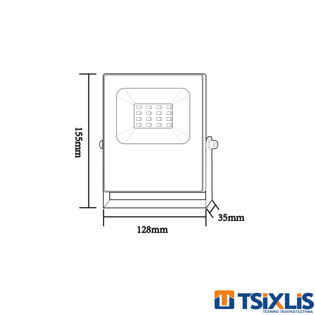 Προβολέας Led 10W RGBW 230V IP66 AcaLighting - (Q10RGBW)