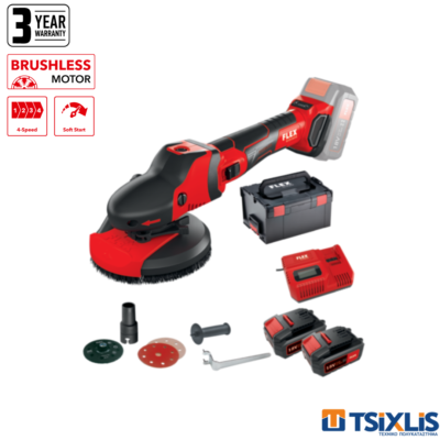 Σετ Περιστροφικό Τριβείο FLEX 125Nm & 2x5.0Ah Μπαταρίες & 1x9.0A Ταχυφορτιστής - (504157)