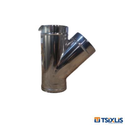 Ταφ Σόμπας INOX Φ120 - 135°