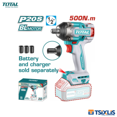 Μπουλονόκλειδο Μπαταρίας 20V / 500Nm TOTAL Solo - (TIWLI20501)