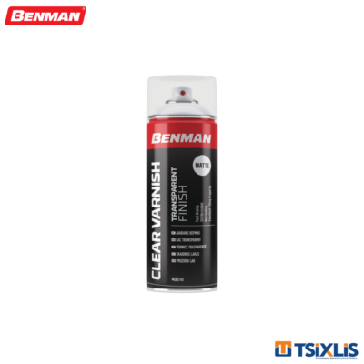 Spray Βερνίκι BENMAN Διάφανο Γυαλιστέρο 400ml - (28530)