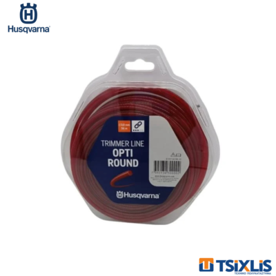 Μεσινέζα HUSQVARNA 3.0mm x 10mm Κόκκινη Opti Round