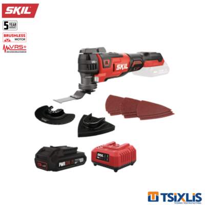 Σετ Πολυεργαλείο Multi-Cutter Μπαταρίας 20v SKIL 3650CB & Μπαταρία 1x2.5Ah & Φορτιστής 2.4Α - (D00247)