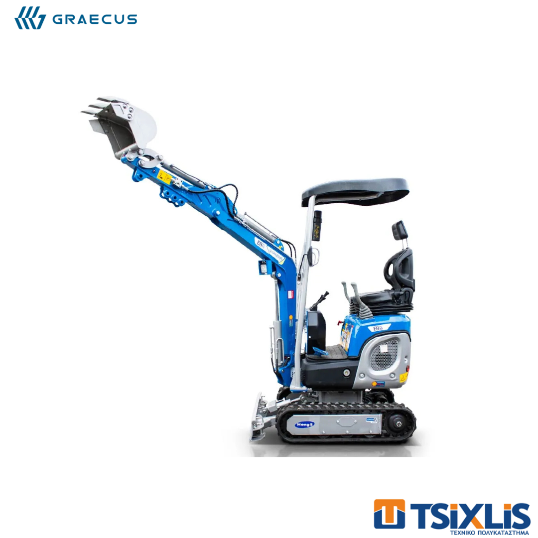 Εκσκαφέας Ερπυστριοφόρος AGRIMAC 1Τ GRAECUS EB10-PRO & Κινητήρας DIESEL KOOP 10hp KD192