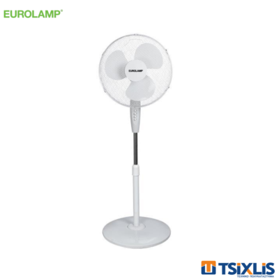 Ανεμιστήρας Δαπέδου EUROLAMP 60w / 40cm Λευκός