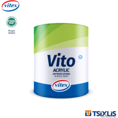 Ακρυλικό Χρώμα VITEX VITO ACRYLIC Λευκό 3L