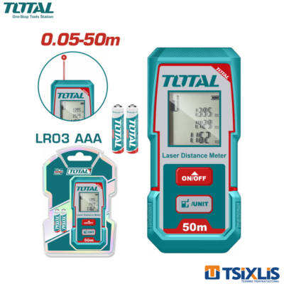 Μετρητής Αποστάσεων Laser TOTAL 0.05-50m - (TMT55016)