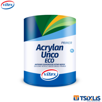 Ακρυλικό Σιλικονούχο Αστάρι Νερού VITEX ACRYLAN UNCO ECO Λευκό 5L