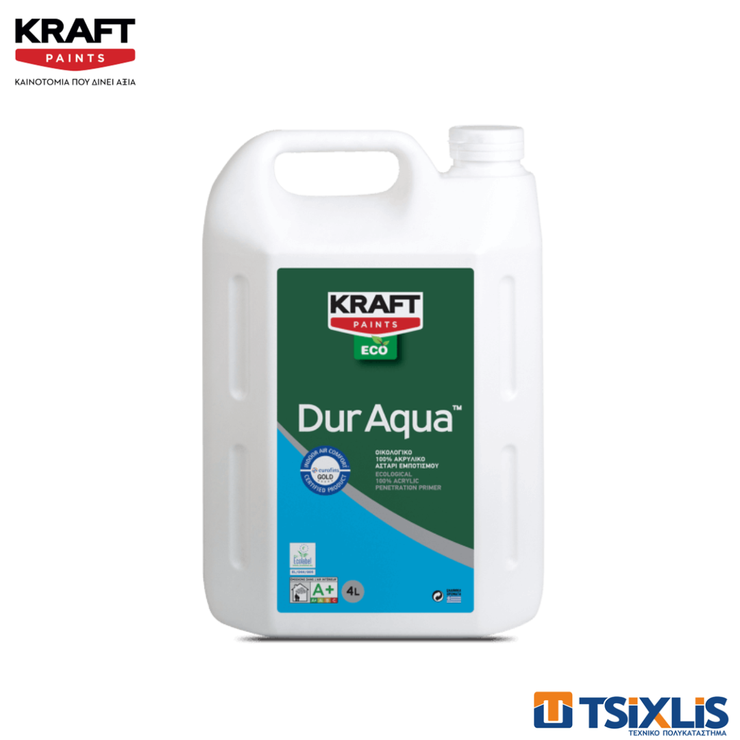 Αστάρι Νερού KRAFT ECO DUR AQUA Διάφανο 4L
