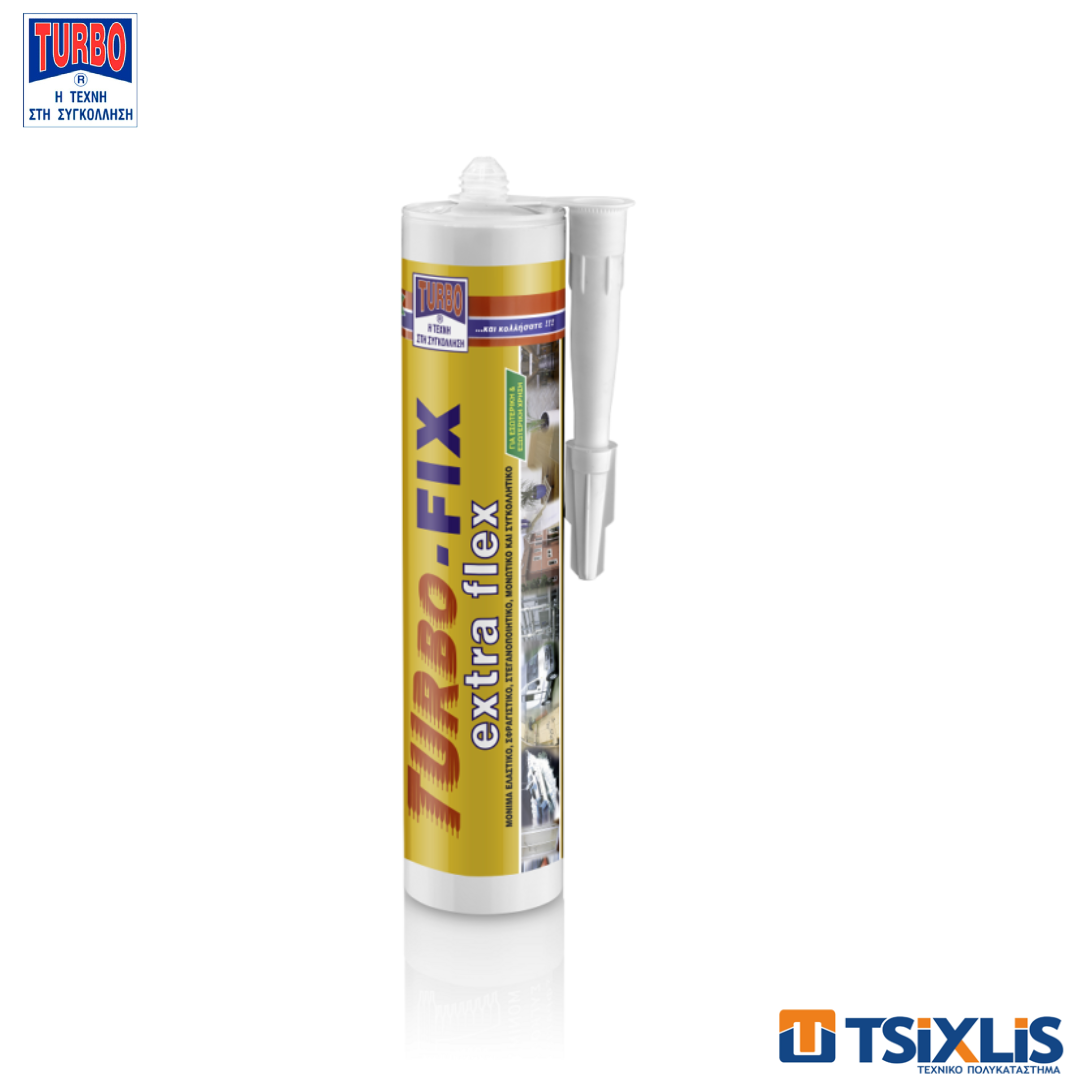Υλικό Στεγανοποίησης & Κόλλησης TURBO-FIX EXTRA FLEX Γκρι 290ml