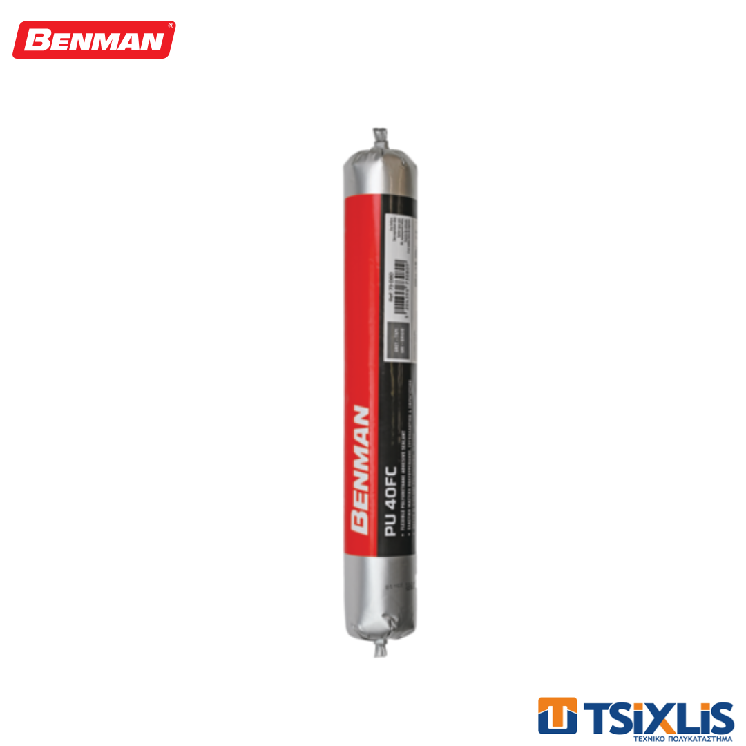 Μαστίχη Πολυουρεθάνης 600ml BENMAN PU 40FC Μαύρο - (73079)