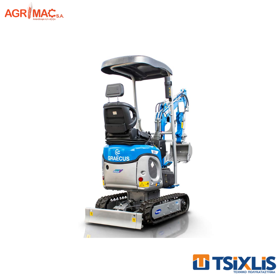 Εκσκαφέας Ερπυστριοφόρος AGRIMAC 1000KG GRAECUS EB10-XL & Κινητήρας DIESEL KOOP 12hp KD192