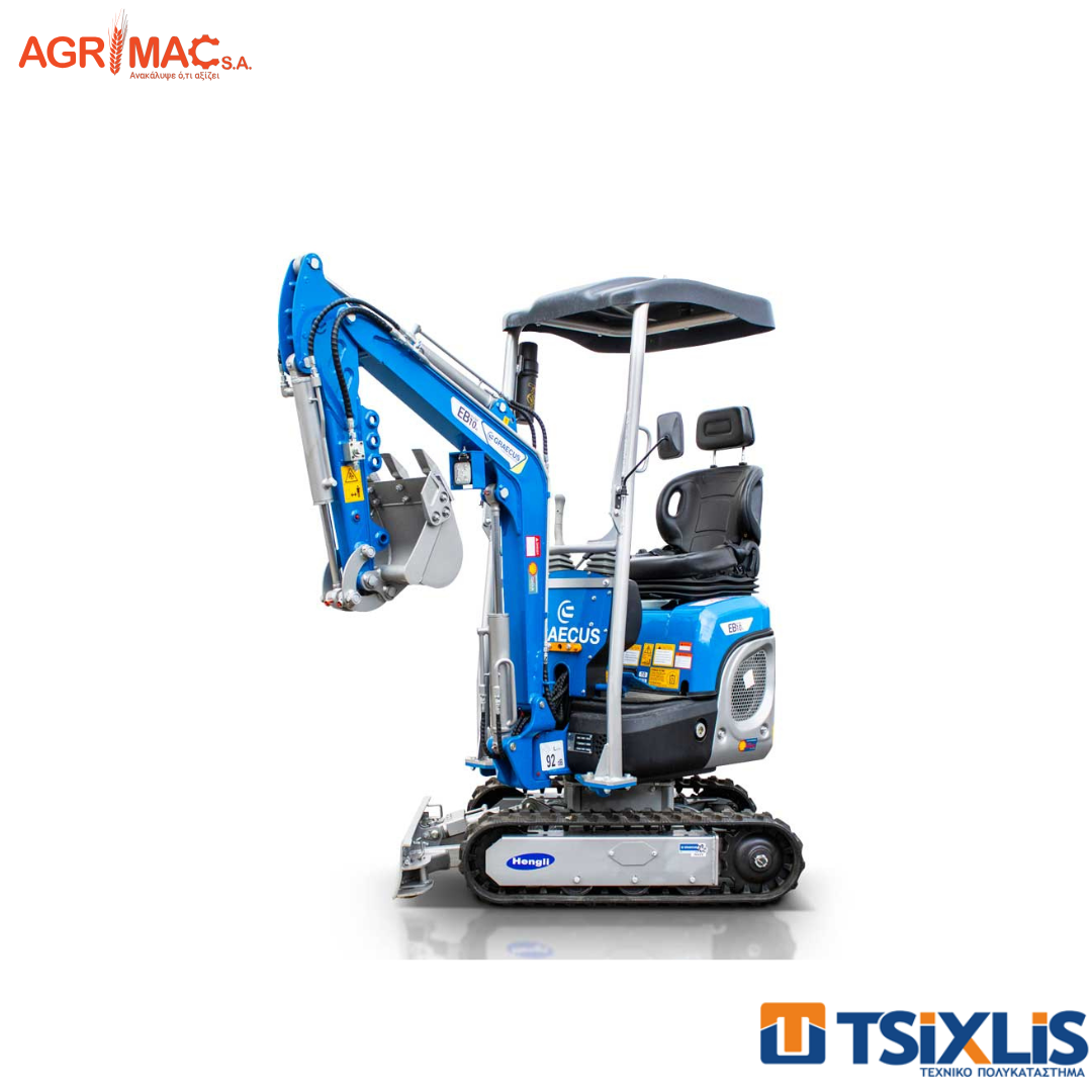 Εκσκαφέας Ερπυστριοφόρος AGRIMAC 1000KG GRAECUS EB10-XL & Κινητήρας DIESEL KOOP 12hp KD192