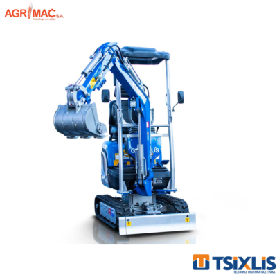 Εκσκαφέας Ερπυστριοφόρος AGRIMAC 1.2T GRAECUS EB12-PRO & Κινητήρας DIESEL 14hp KUBOTA D722