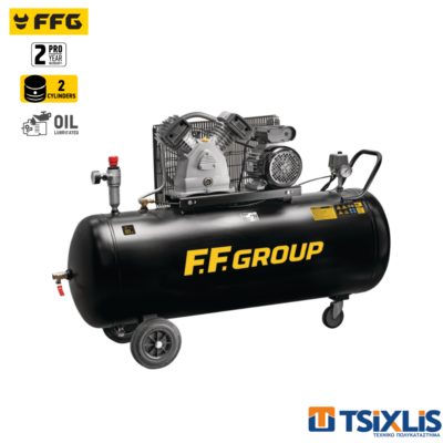 Αεροσυμπιεστής Με Ιμάντα 230v F.F.G 200L | 3Hp  AC-B200/3MC HD - (39831)