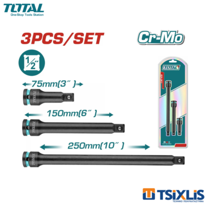 Σετ Αντάπτορες Αέρος TOTAL 1/2" 3τεμ. - (THISEB12031)