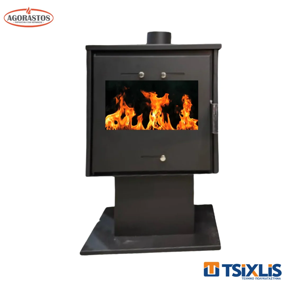 Σόμπα Ξύλου Ατσάλινη AGORASTOS 15Kw TV