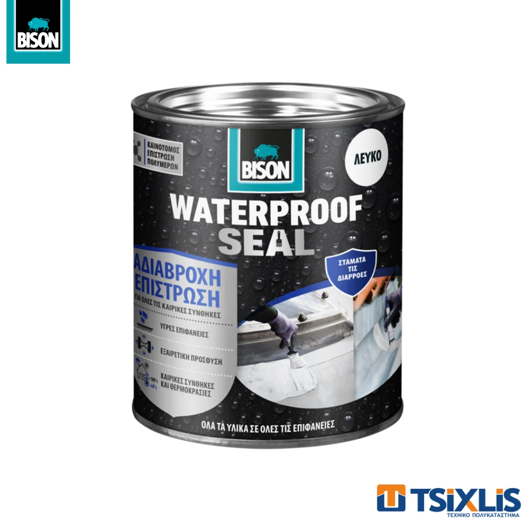 Στεγανωτικό BISON WATERPROOF 1kg Λευκό
